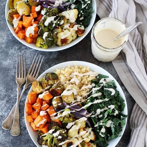 Roasted Vegetable Quinoa Bowls