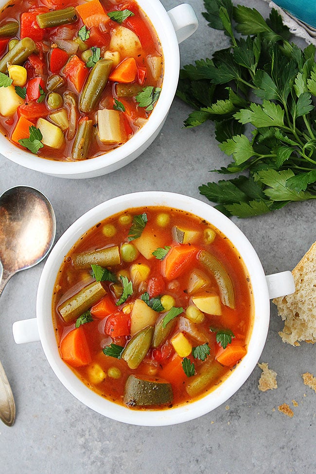 Vegetable Soup {Homemade} - Two Peas & Their Pod