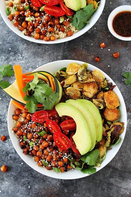 Korean BBQ Chickpea Bowls {Vegan} - Two Peas & Their Pod