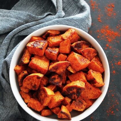 Smoked Paprika Roasted Sweet Potatoes
