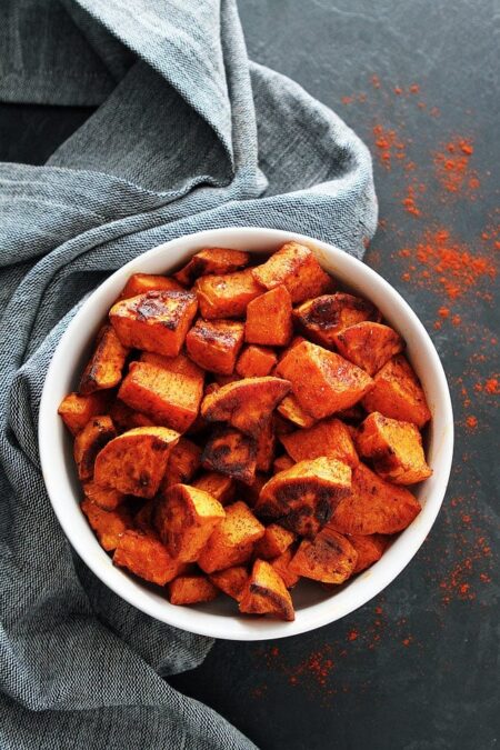 Smoked Paprika Roasted Sweet Potatoes