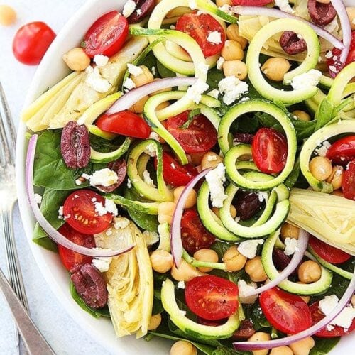 Mediterranean Zucchini Pasta Salad