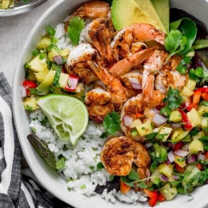 Shrimp Bowls Recipe - Two Peas & Their Pod