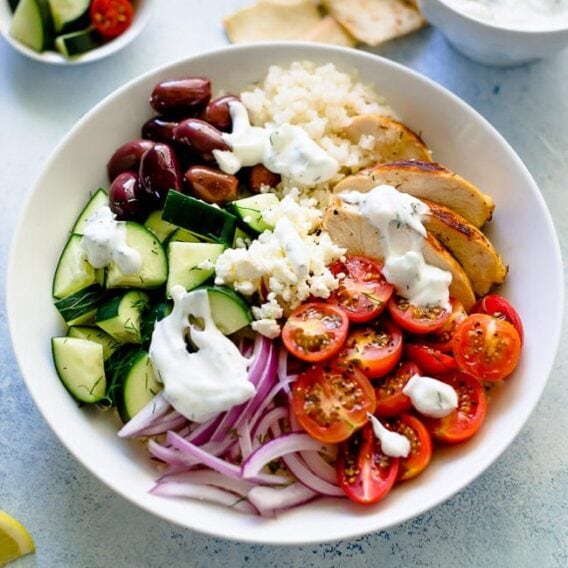 Greek Chicken Bowls Recipe