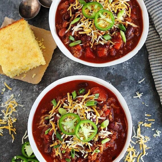 Slow Cooker Chili - Two Peas & Their Pod