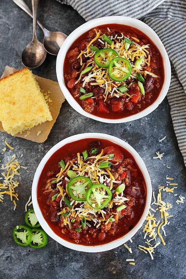 Slow Cooker Chili - Two Peas & Their Pod