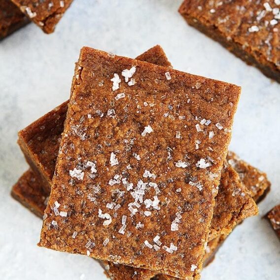 Brown Butter Ginger Molasses Blondies