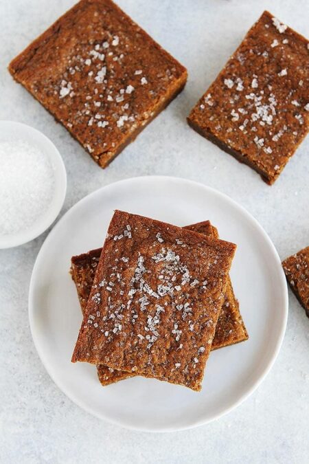 Brown Butter Ginger Molasses Blondies