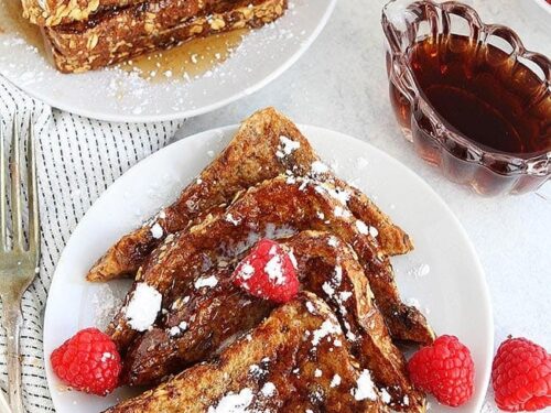 Homemade Cinnamon Raisin Bread French Toast (+ Hamilton Beach