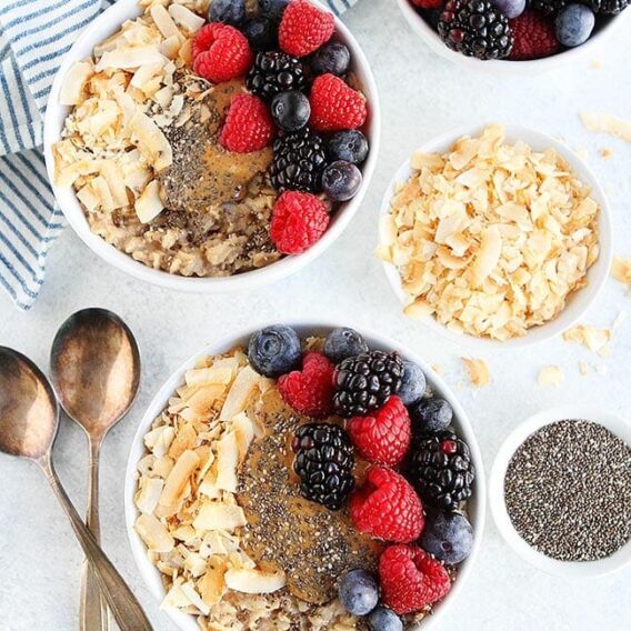 Blueberry Maple Baked Oatmeal - Two Peas & Their Pod