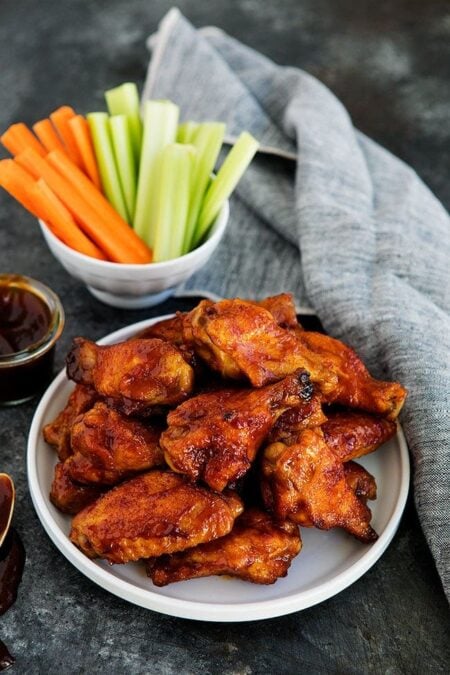 Honey BBQ Baked Chicken Wings Recipe - Two Peas & Their Pod