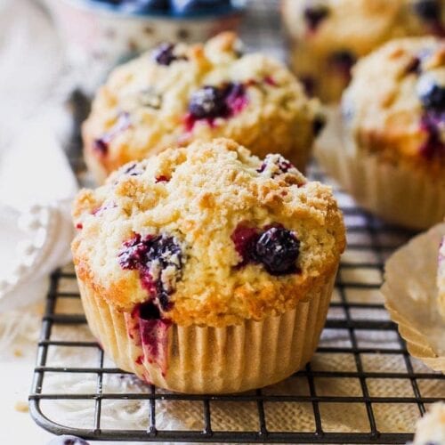 Blueberry Muffins {the BEST recipe!} - Two Peas & Their Pod