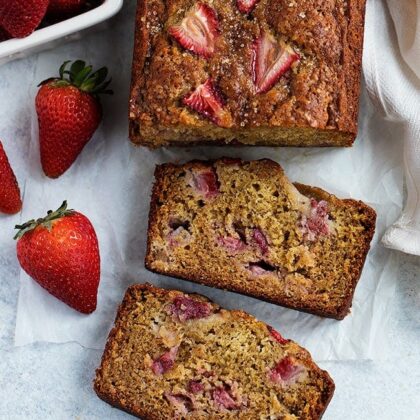 Strawberry Banana Bread - Two Peas & Their Pod