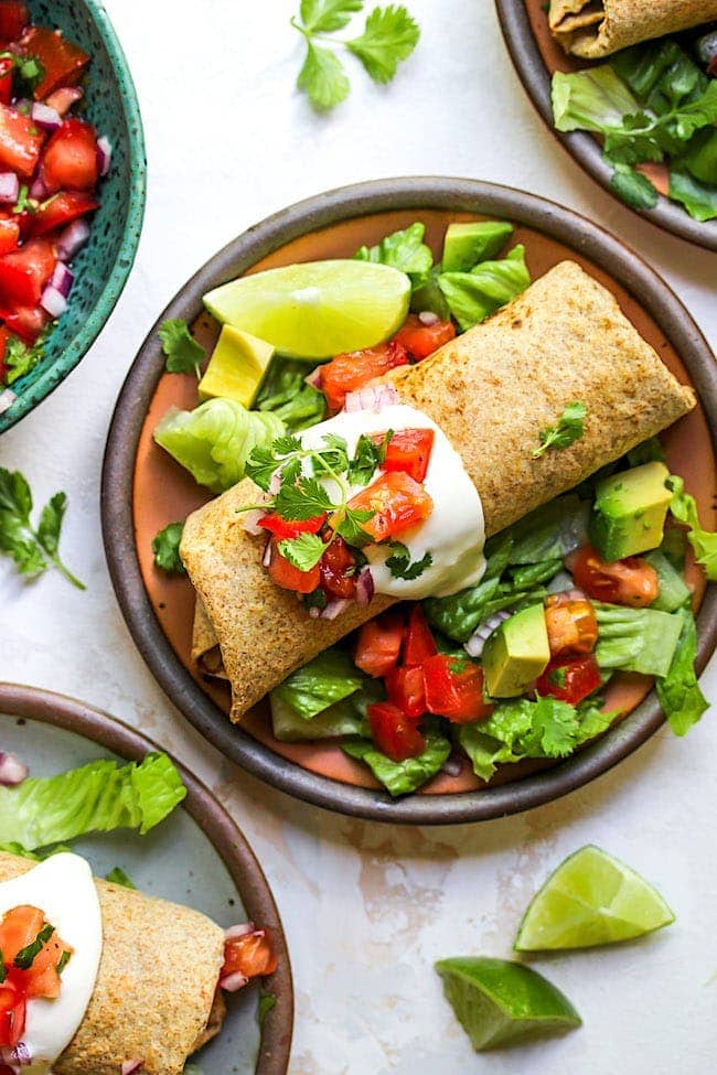 Chicken Chimichanga Recipe - Fried or Baked - Taste and Tell