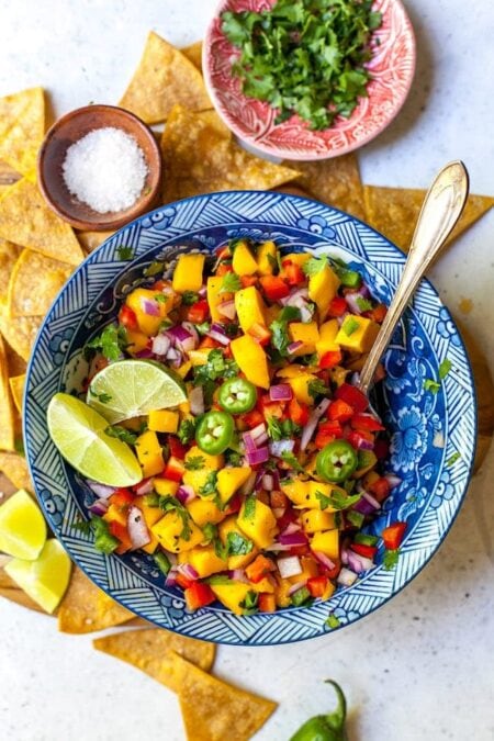 Easy Mango Salsa {Fresh!} - Two Peas & Their Pod