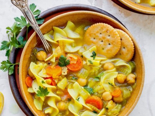 Vegetarian Chicken Noodle Soup Recipe