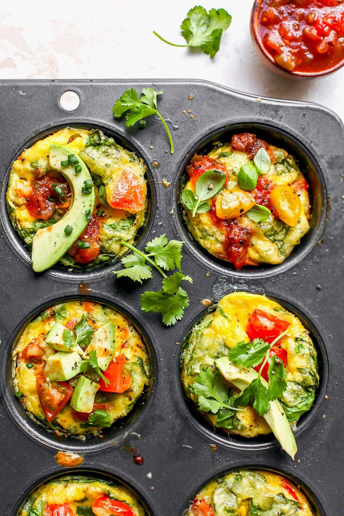 Egg Muffins (Loaded with Veggies, Bacon and Cheese)
