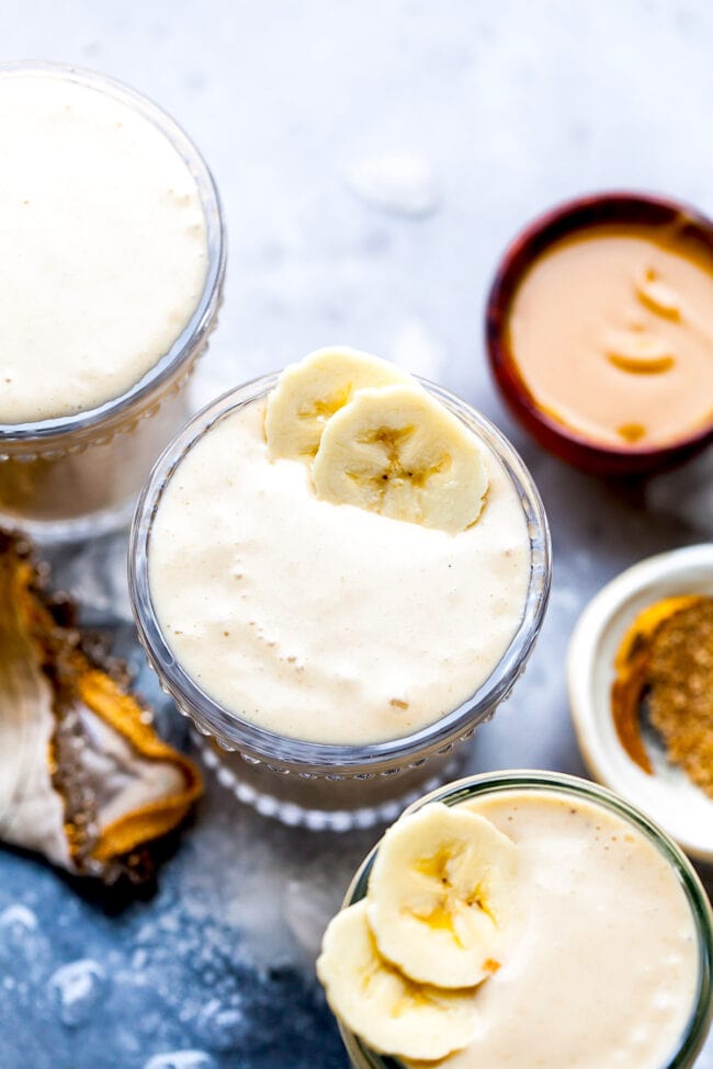 Peanut Butter Banana Smoothie - Two Peas & Their Pod