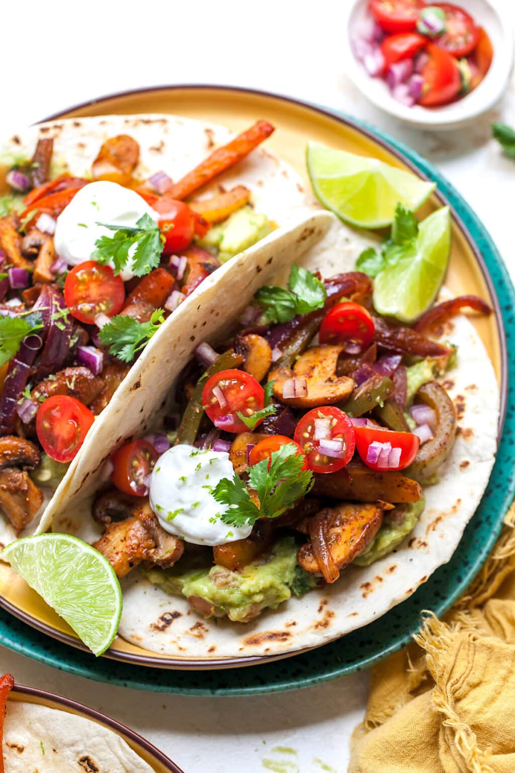 Vegetarian Fajitas - Two Peas & Their Pod