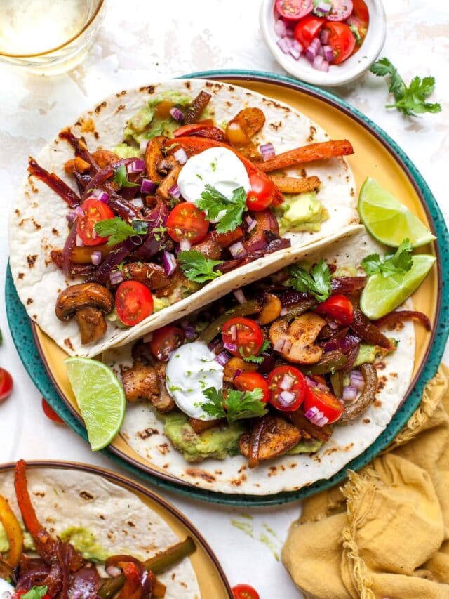 Vegetarian Fajitas - Two Peas & Their Pod