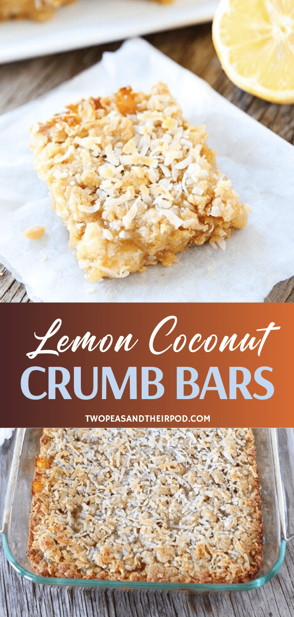 Lemon Coconut Crumb Bars Recipe
