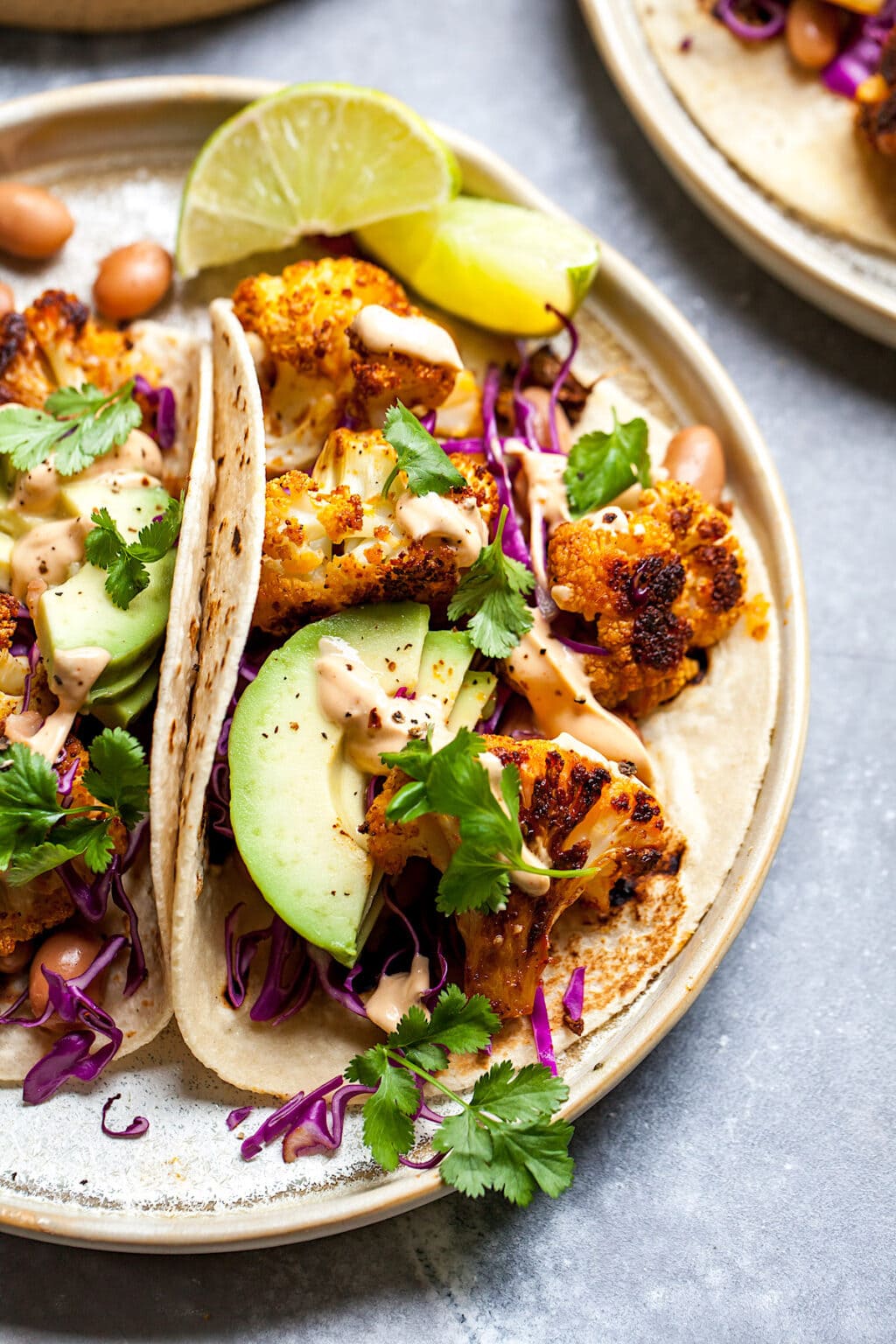 Smoky Cauliflower Tacos - Two Peas & Their Pod