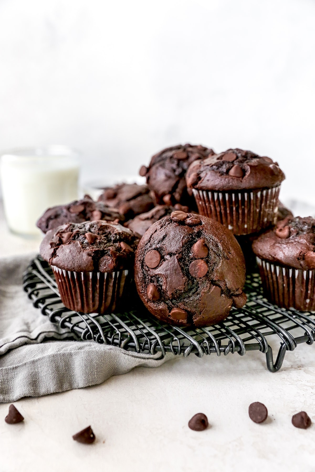 Double Chocolate Muffins {Best Ever} - Two Peas & Their Pod
