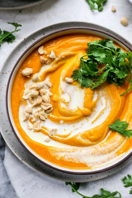 Carrot Ginger Soup {Vegan} - Two Peas & Their Pod