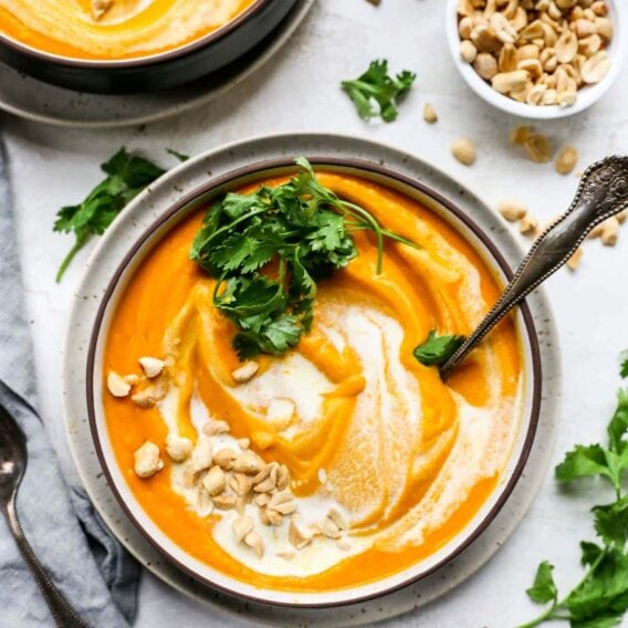 Carrot Ginger Soup {Vegan} - Two Peas & Their Pod