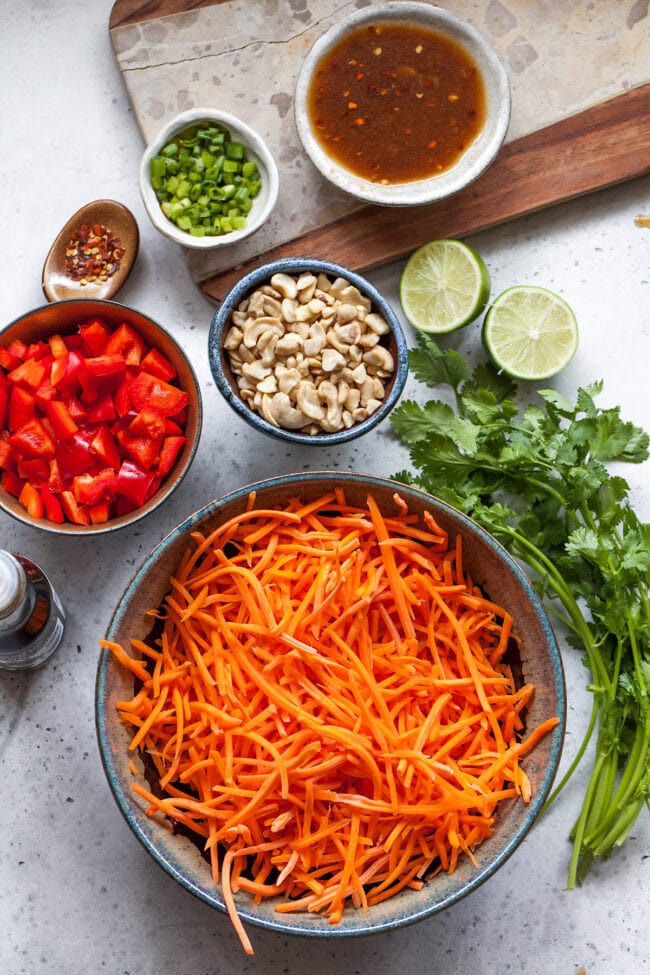 Asian Carrot Salad Ingredients