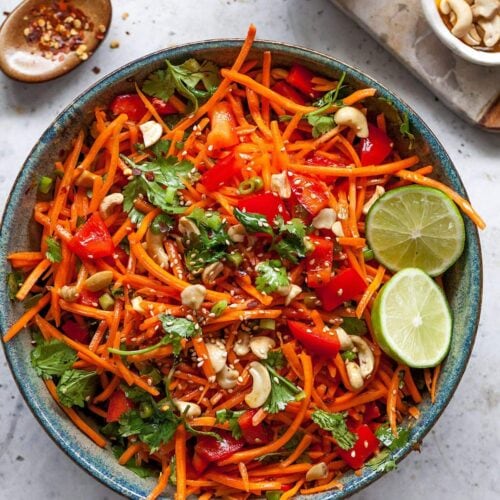 shredded carrots salad