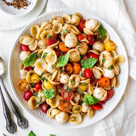 Caprese Pasta Salad - Two Peas & Their Pod