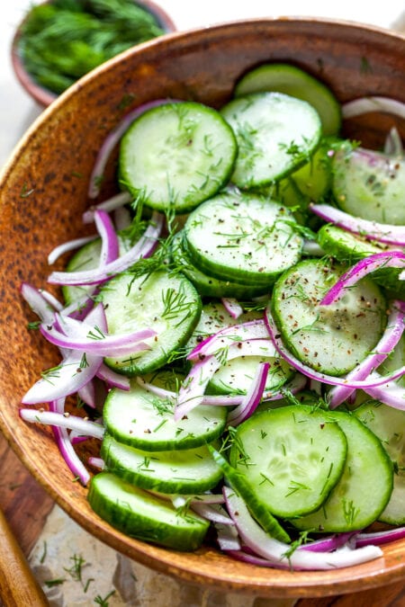 Easy Cucumber Salad - Two Peas & Their Pod