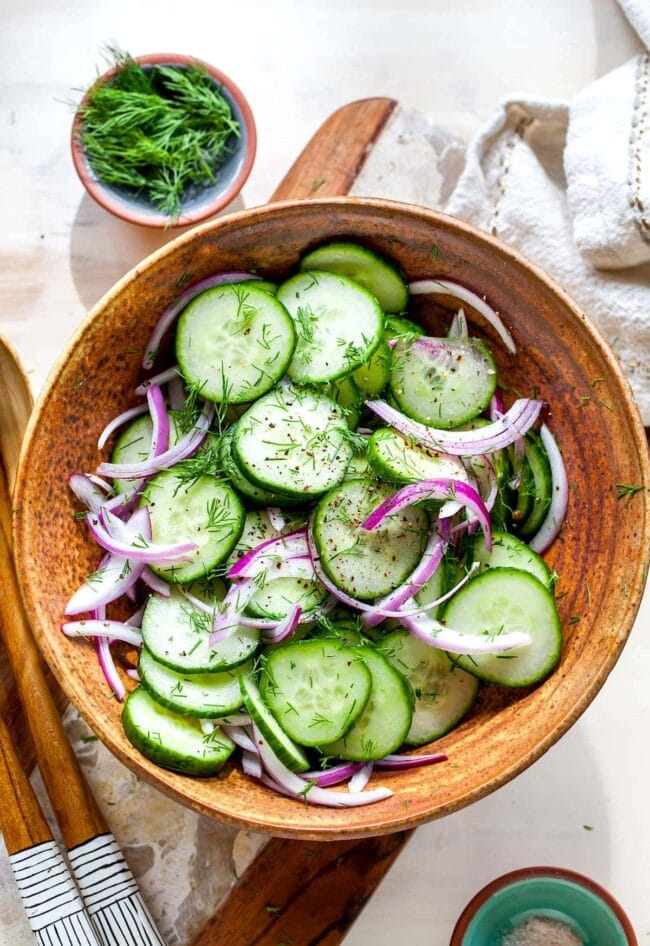 Easy Cucumber Salad - Two Peas & Their Pod