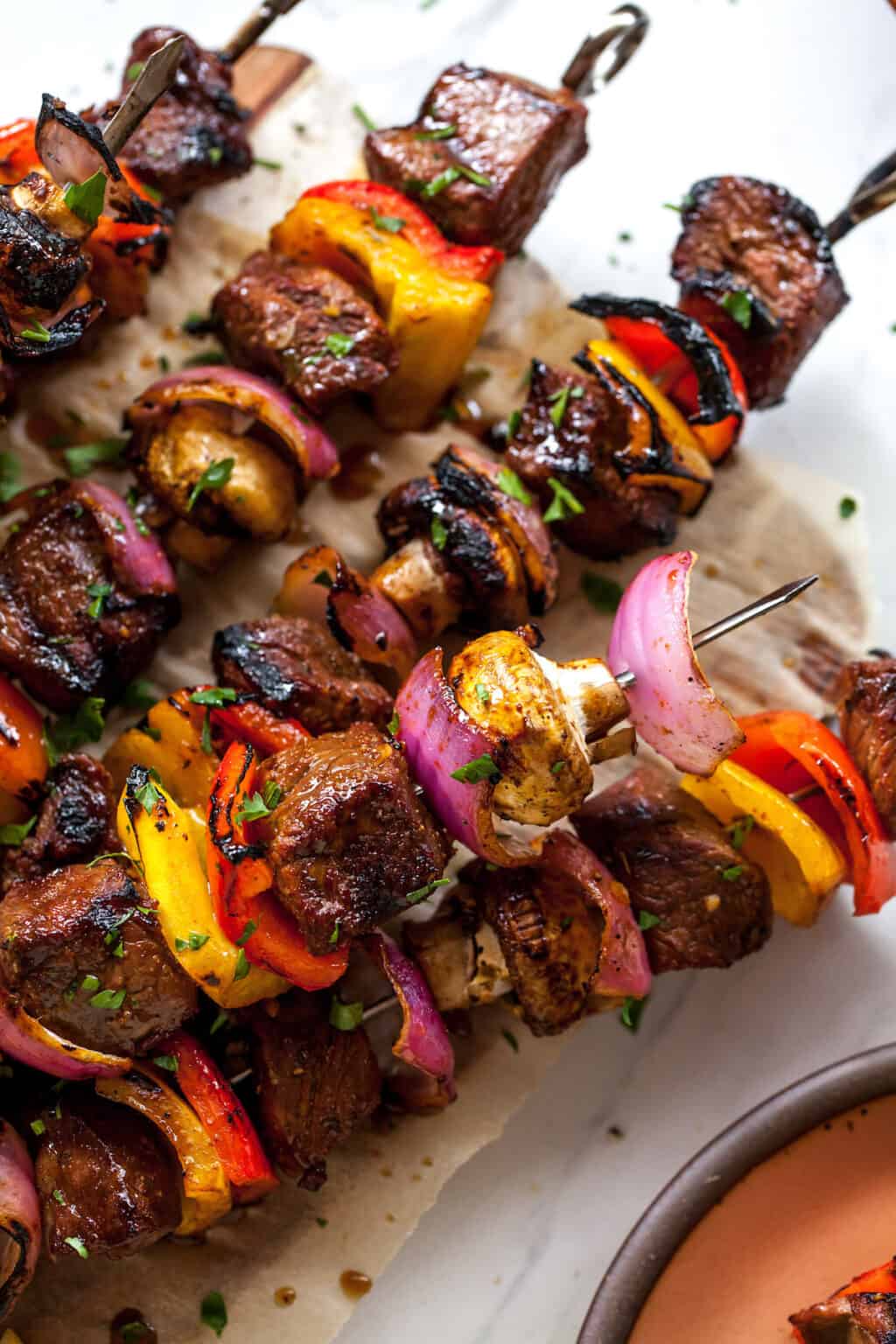 Steak Kabobs {With Steak Marinade} - Two Peas & Their Pod