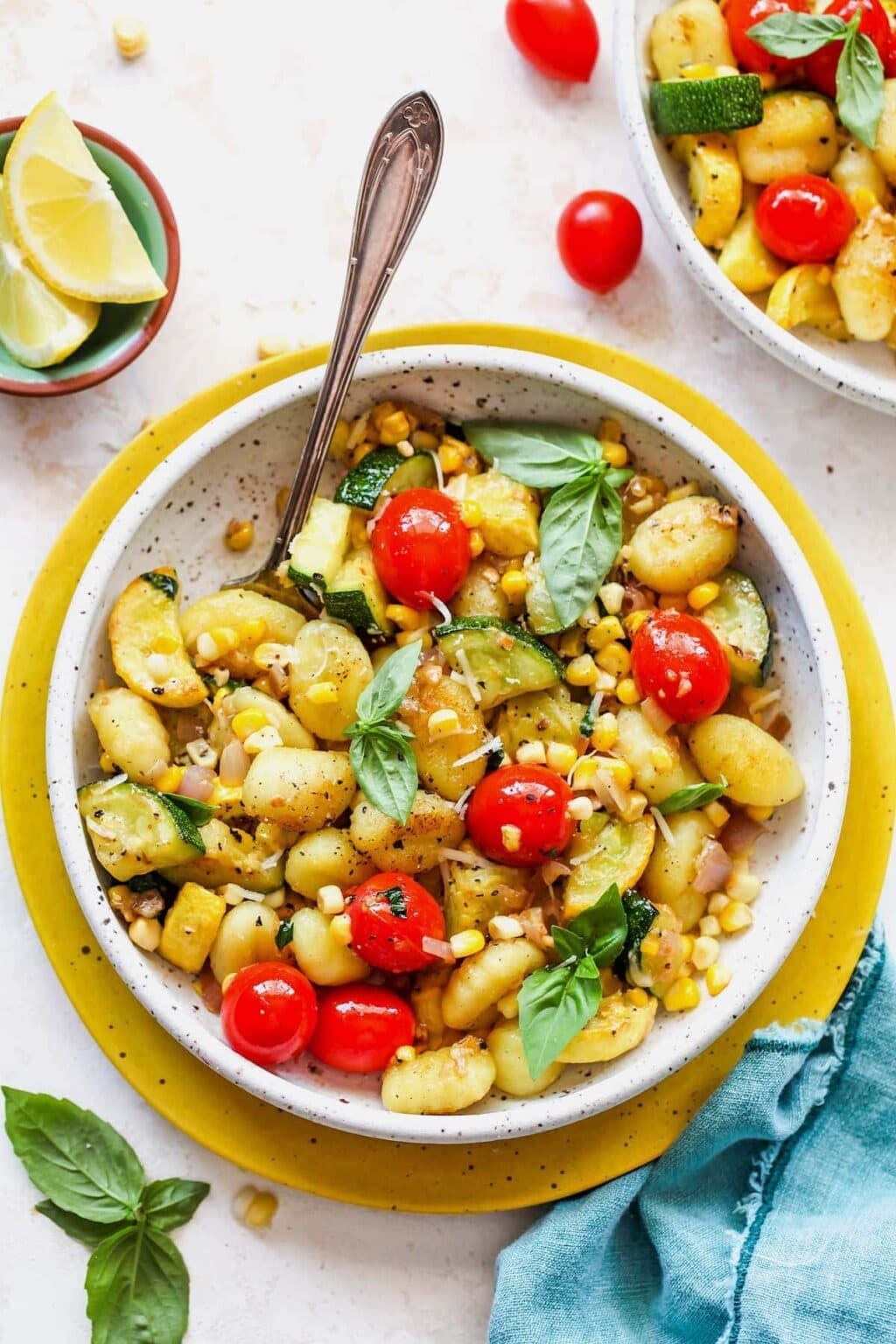 Butter Parmesan Gnocchi with Squash, Corn & Tomatoes - Two Peas & Their Pod