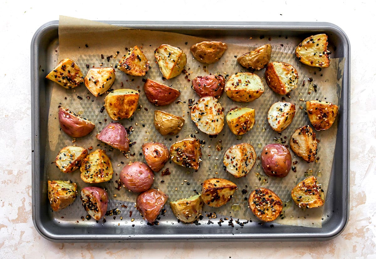 Oven Roasted Seasoned Potatoes - The Toasty Kitchen