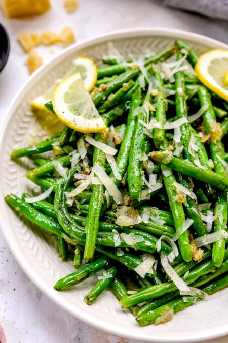 Roasted Green Beans {Easy Side} - Two Peas & Their Pod