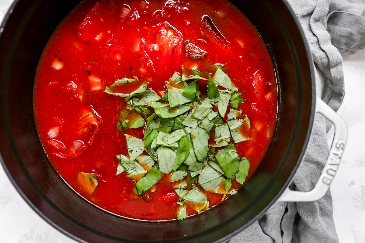 Fresh Tomato Basil Soup with Feta