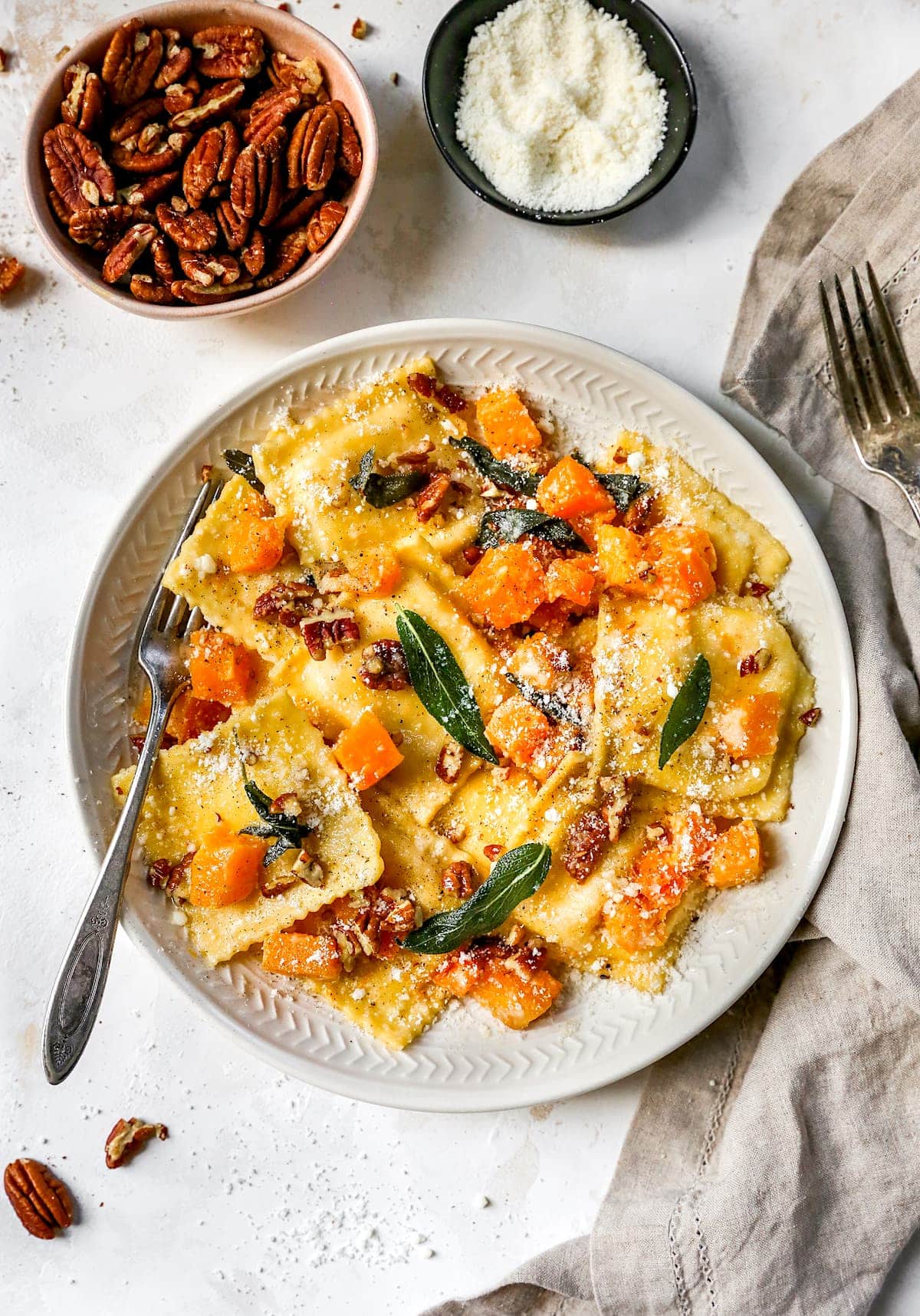 Brown Butter Ravioli with Butternut Squash - Two Peas & Their Pod