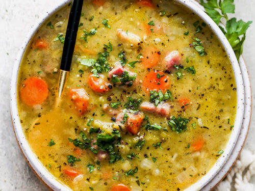 Split Pea Soup {With Ham} - Two Peas & Their Pod