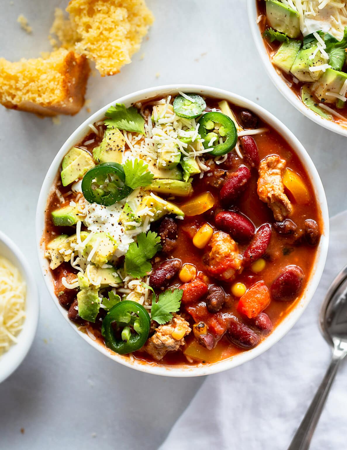 Slow Cooker Turkey Chili {Healthy} Two Peas & Their Pod