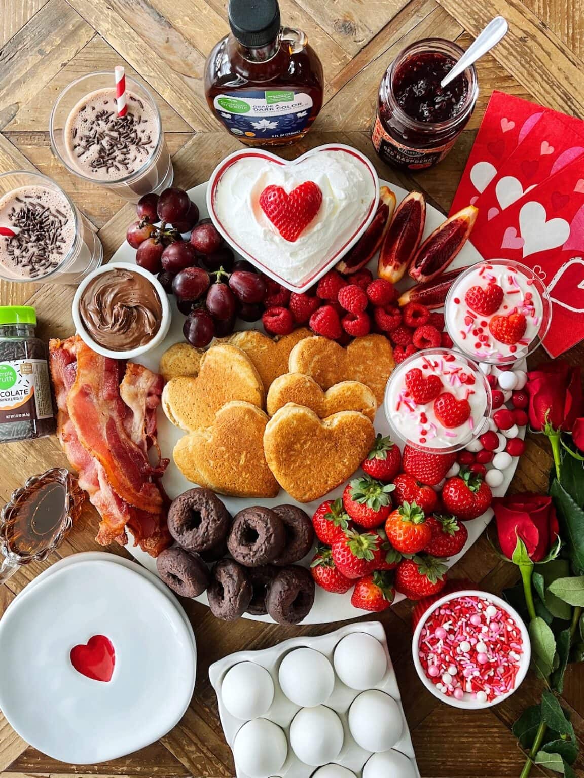 Valentine's Day Breakfast Board - Two Peas & Their Pod