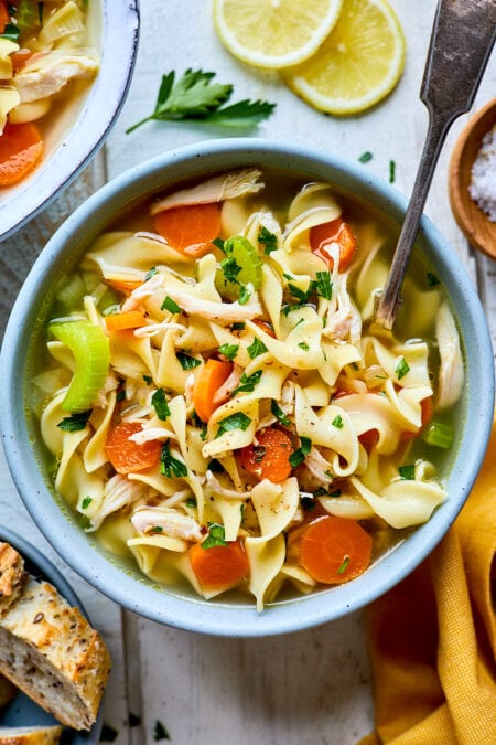 Classic Chicken Noodle Soup {30 Minutes} - Two Peas & Their Pod