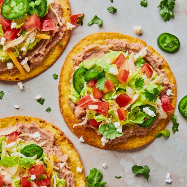 Easy Tostadas {Family Favorite} - Two Peas & Their Pod