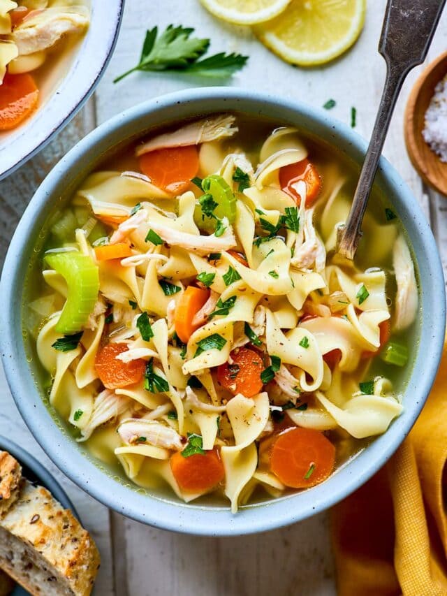 Classic Chicken Noodle Soup - Two Peas & Their Pod