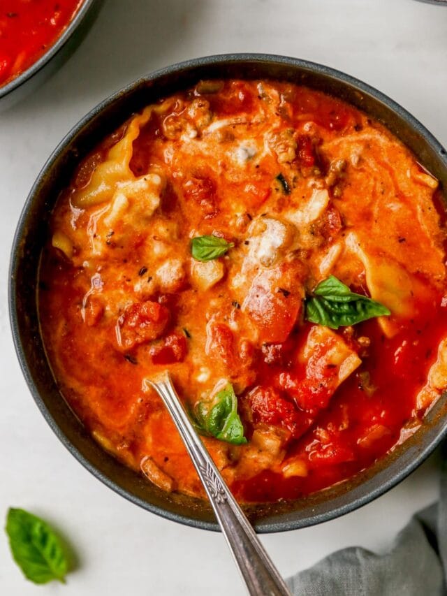 Lasagna Soup - Two Peas & Their Pod