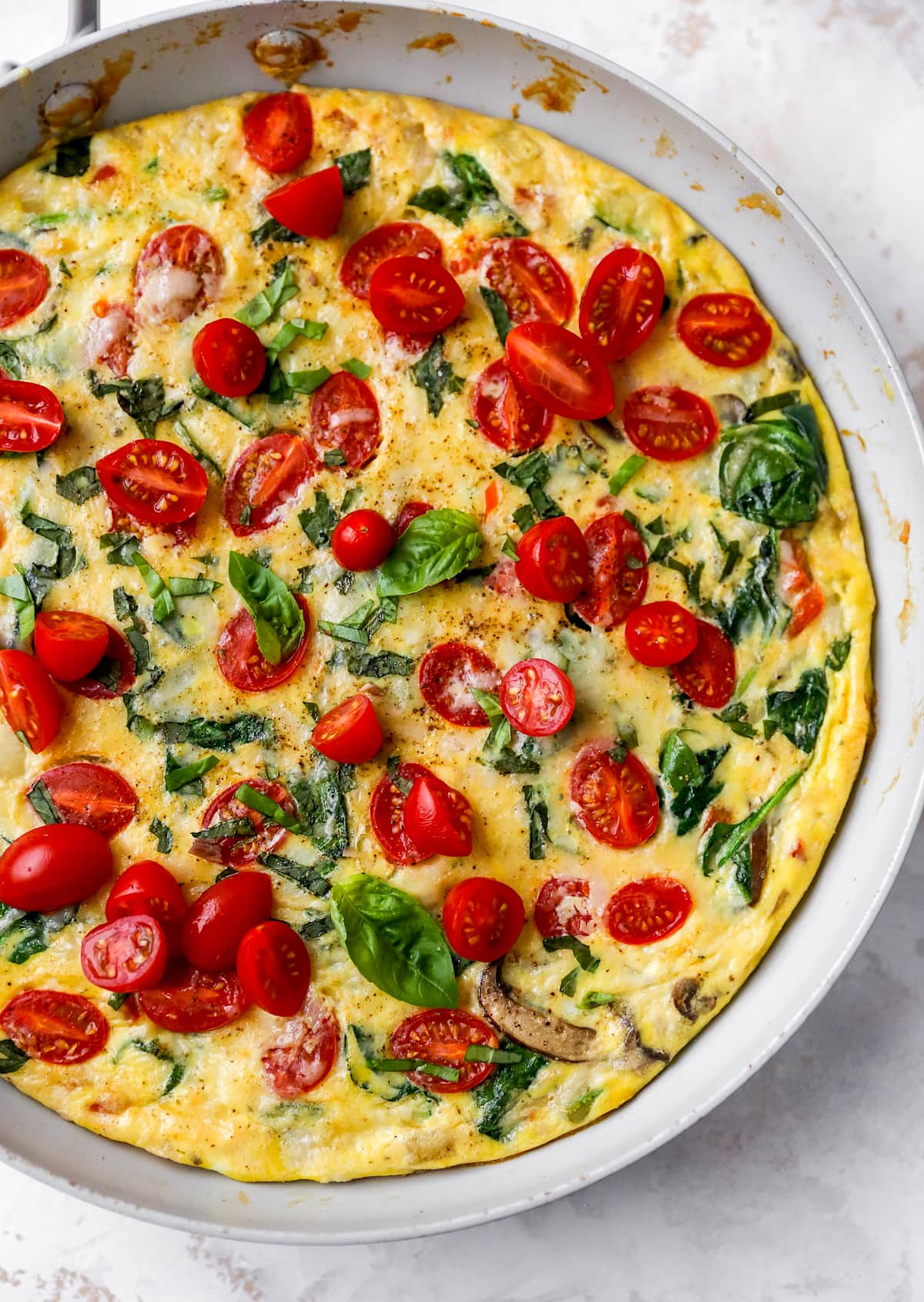 Frittata Recipe With Spinach, Bacon, and Cheddar