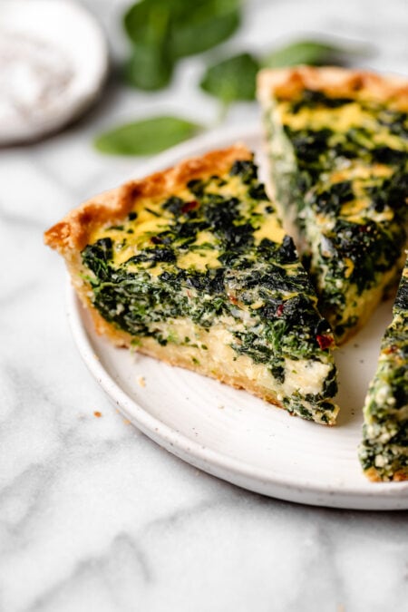 Best Spinach Quiche Recipe - Two Peas & Their Pod