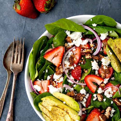 Strawberry Spinach Salad - Two Peas & Their Pod